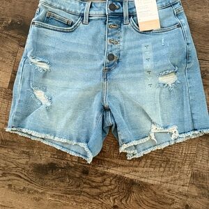 Women's Distressed Denim Shorts